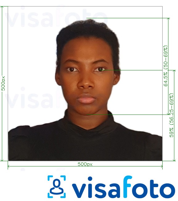 Exemple de foto per a Visa de turisme de Rwanda a l'Àfrica Oriental en línia amb la mida exacta especificada